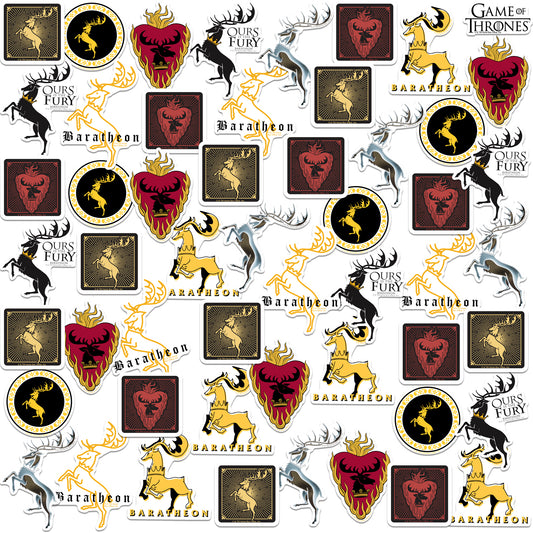 House Baratheon Vinyl Stickers 50-Pack