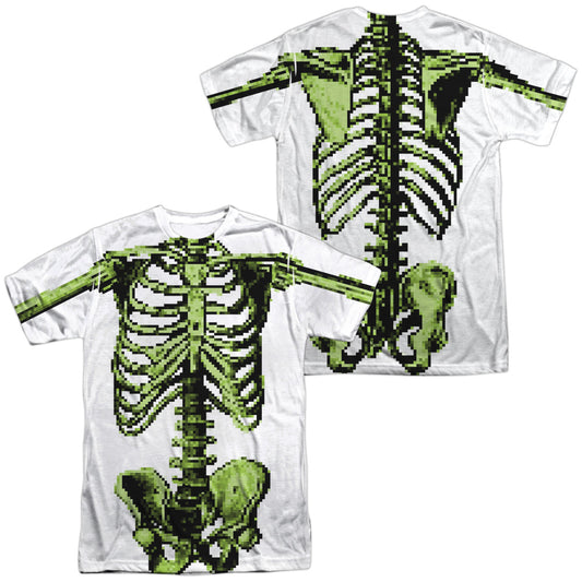 8-Bit Skeleton Double-Sided Sublimated Costume Adult T Shirt