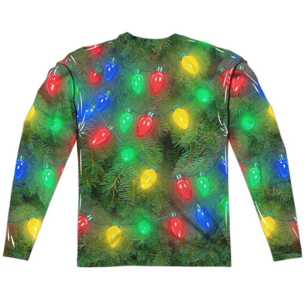 Christmas Tree Long Sleeve Double-Sided Sublimated Costume Adult T Shirt