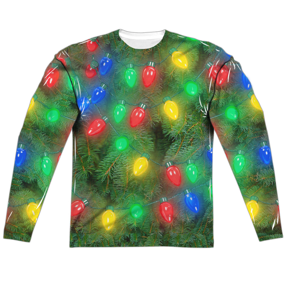 Christmas Tree Long Sleeve Double-Sided Sublimated Costume Adult T Shirt