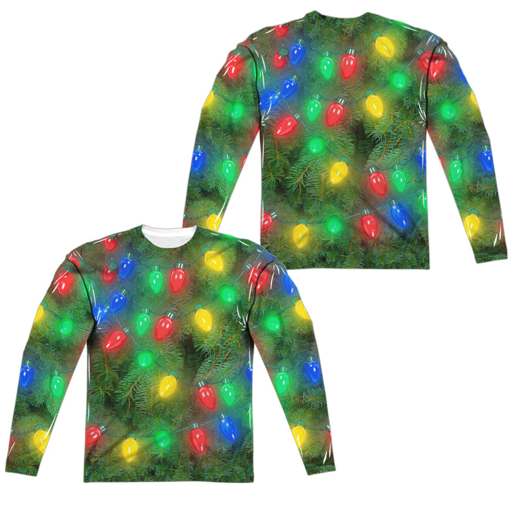 Christmas Tree Long Sleeve Double-Sided Sublimated Costume Adult T Shirt