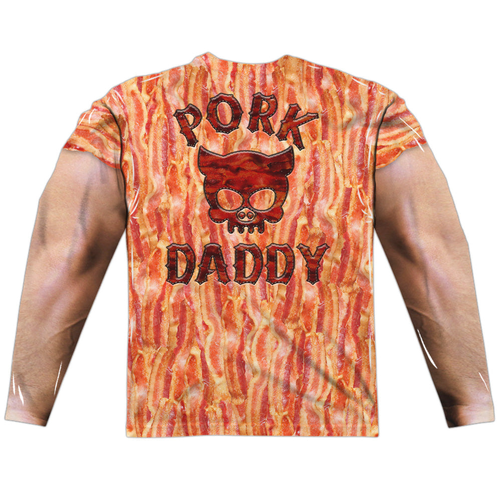 Pork Daddy Long Sleeve Double-Sided Sublimated Costume Adult T Shirt