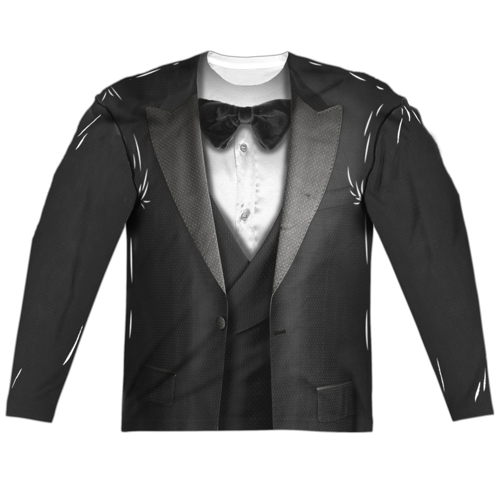 Tuxedo Long Sleeve Double-Sided Sublimated Costume Adult T Shirt