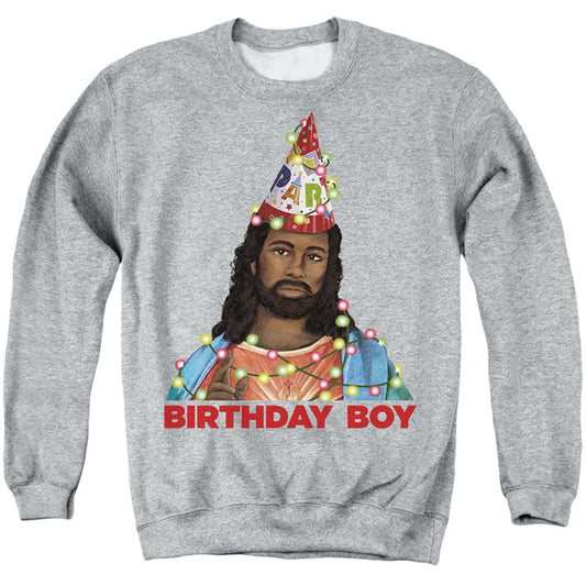 Jesus Birthday Boy BLACK JESUS LIGHTS Edition Crewneck Sweatshirt