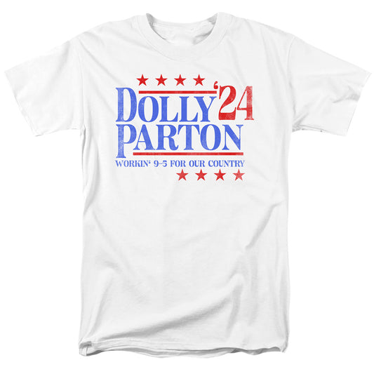 Dolly Parton Workin 9 to 5 Adult Unisex T Shirt White