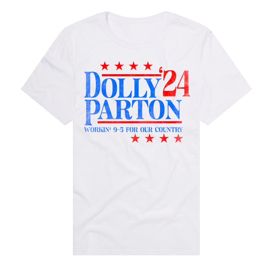 Dolly Parton Workin 9 to 5 Adult Unisex T Shirt White