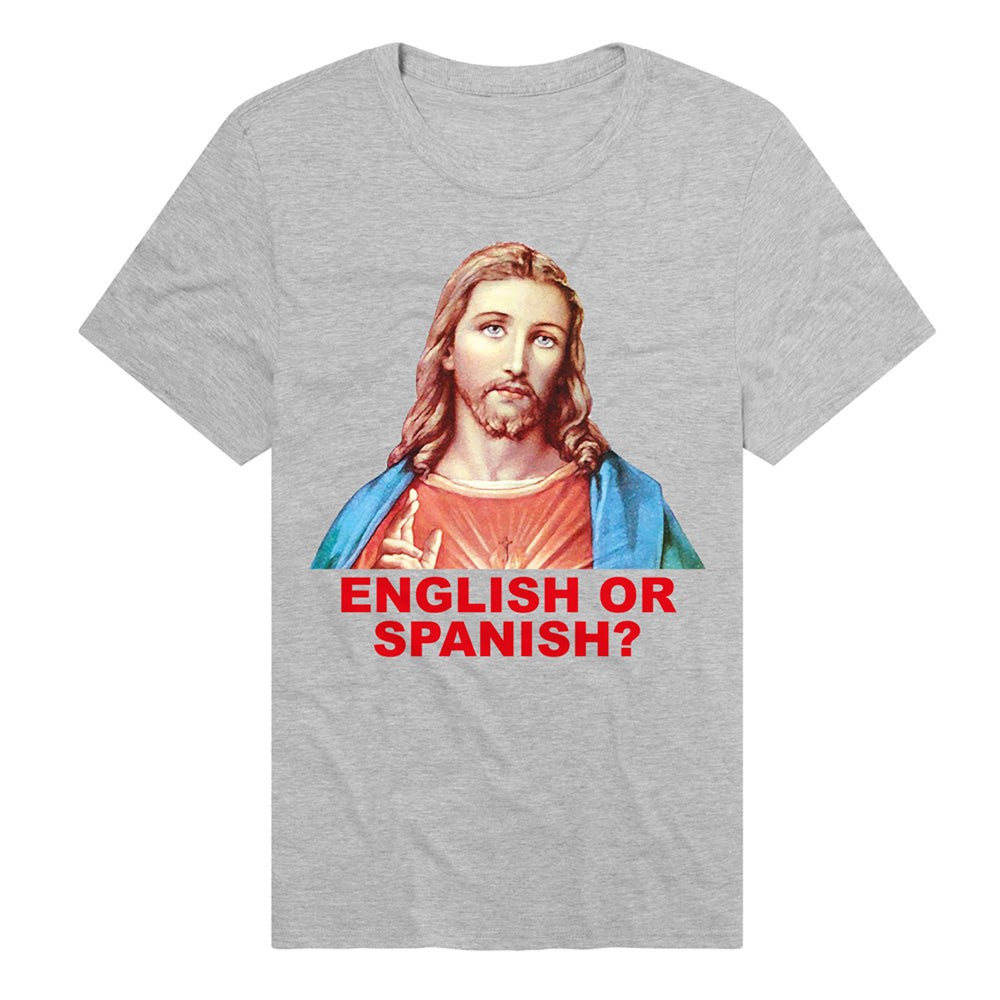 Jesus English or Spanish Sacred Heart Adult Unisex T Shirt and Sweatshirt