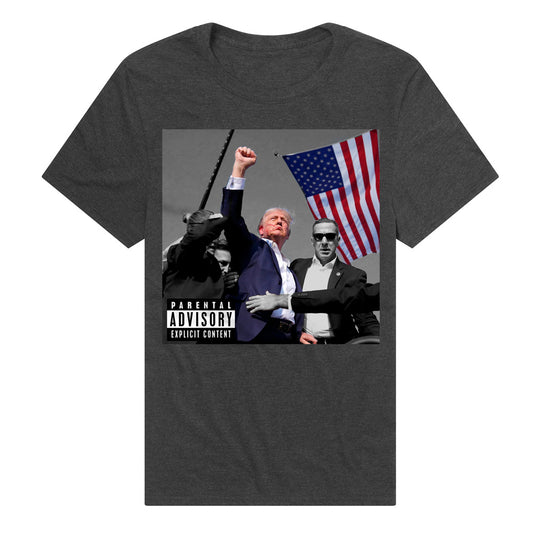 Trump Parental Advisory Adult T Shirt and Crewneck Black