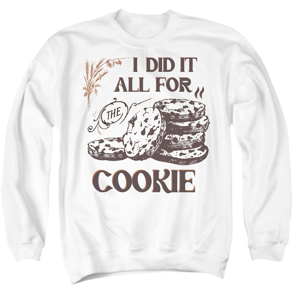 I Did It All for the Cookie Women's Sweatshirt and Cropped Hoodie White