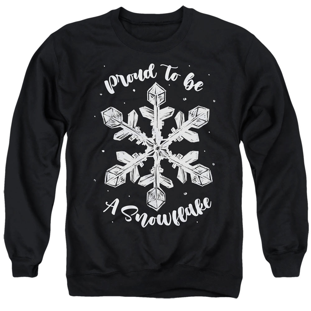 Proud to Be a Snowflake Christmas Women's Sweatshirt and Cropped Hoodie Black