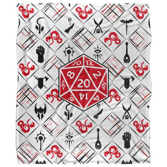 D20 Pattern 50x60 Blanket