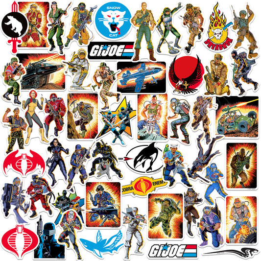 G.I. Joe Vinyl Stickers 50-Pack