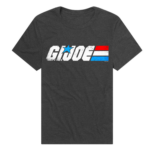 G.I. Joe Distressed Logo Adult Unisex T Shirt Charcoal