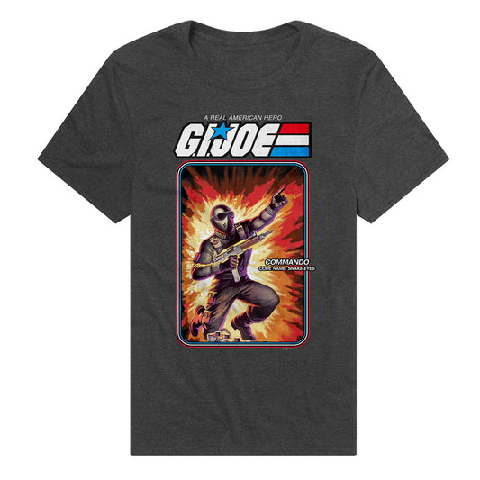 G.I. Joe Snake Eyes Card Adult Unisex T Shirt Charcoal