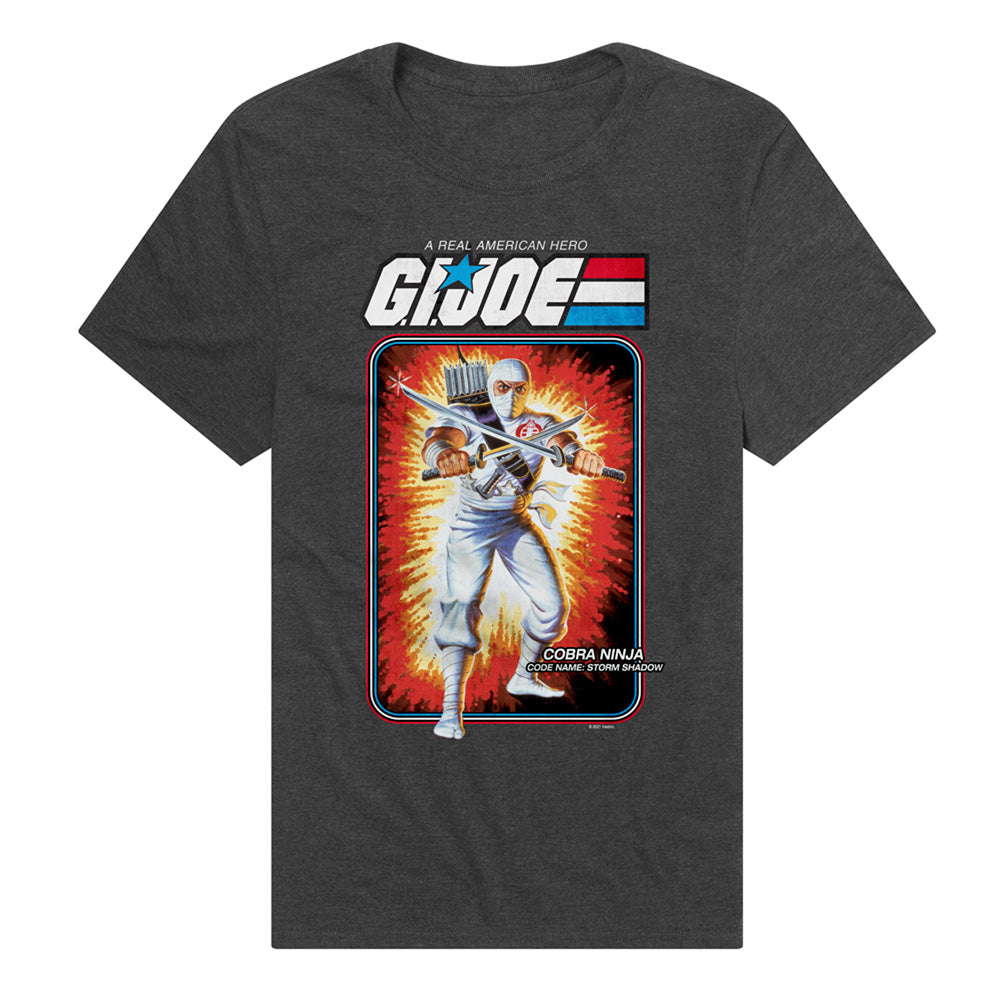 G.I. Joe Storm Shadow Card Adult Unisex T Shirt Charcoal