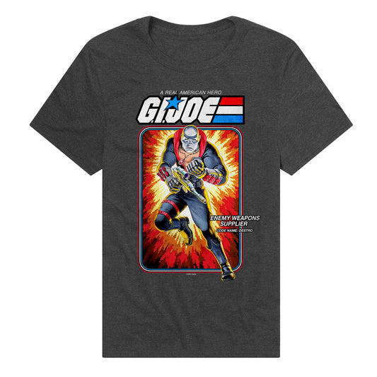 G.I. Joe Destro Card Adult Unisex T Shirt Charcoal