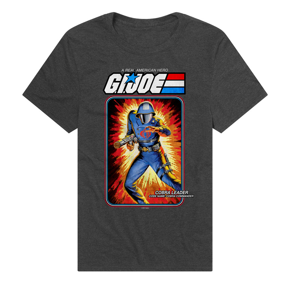 G.I. Joe Cobra Commander Card Adult Unisex T Shirt Charcoal