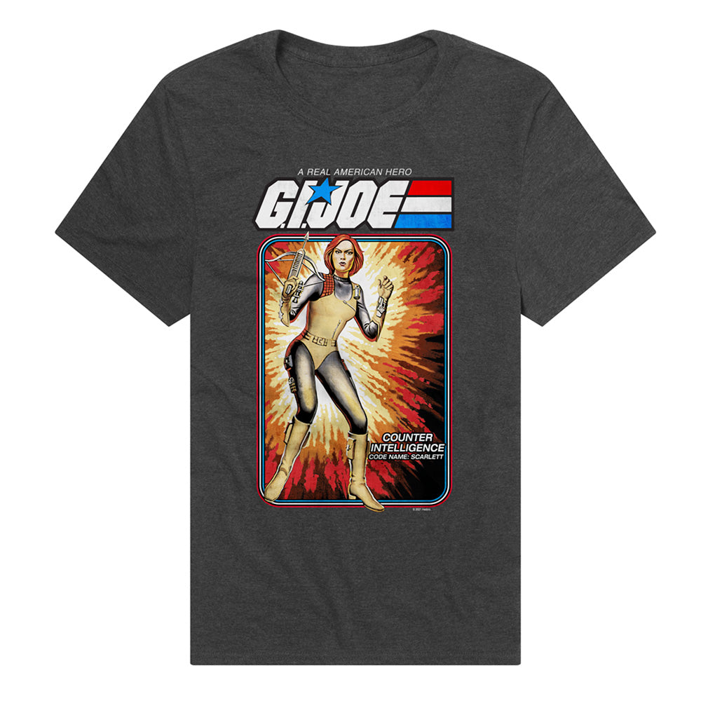 G.I. Joe Scarlett Card Adult Unisex T Shirt Charcoal