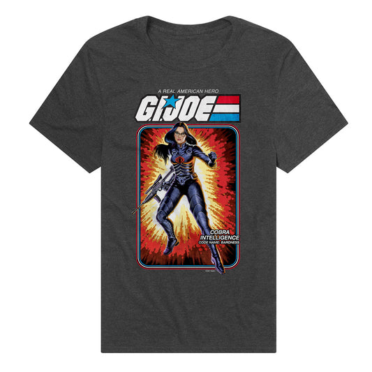 G.I. Joe Baroness Card Adult Unisex T Shirt Charcoal