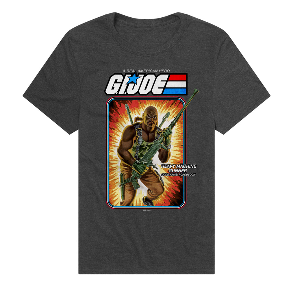 G.I. Joe Roadblock Card Adult Unisex T Shirt Charcoal