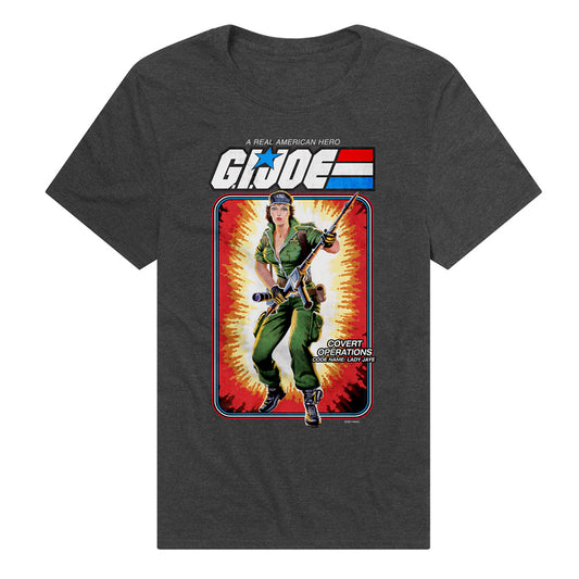 G.I. Joe Lady Jaye Card Adult Unisex T Shirt Charcoal