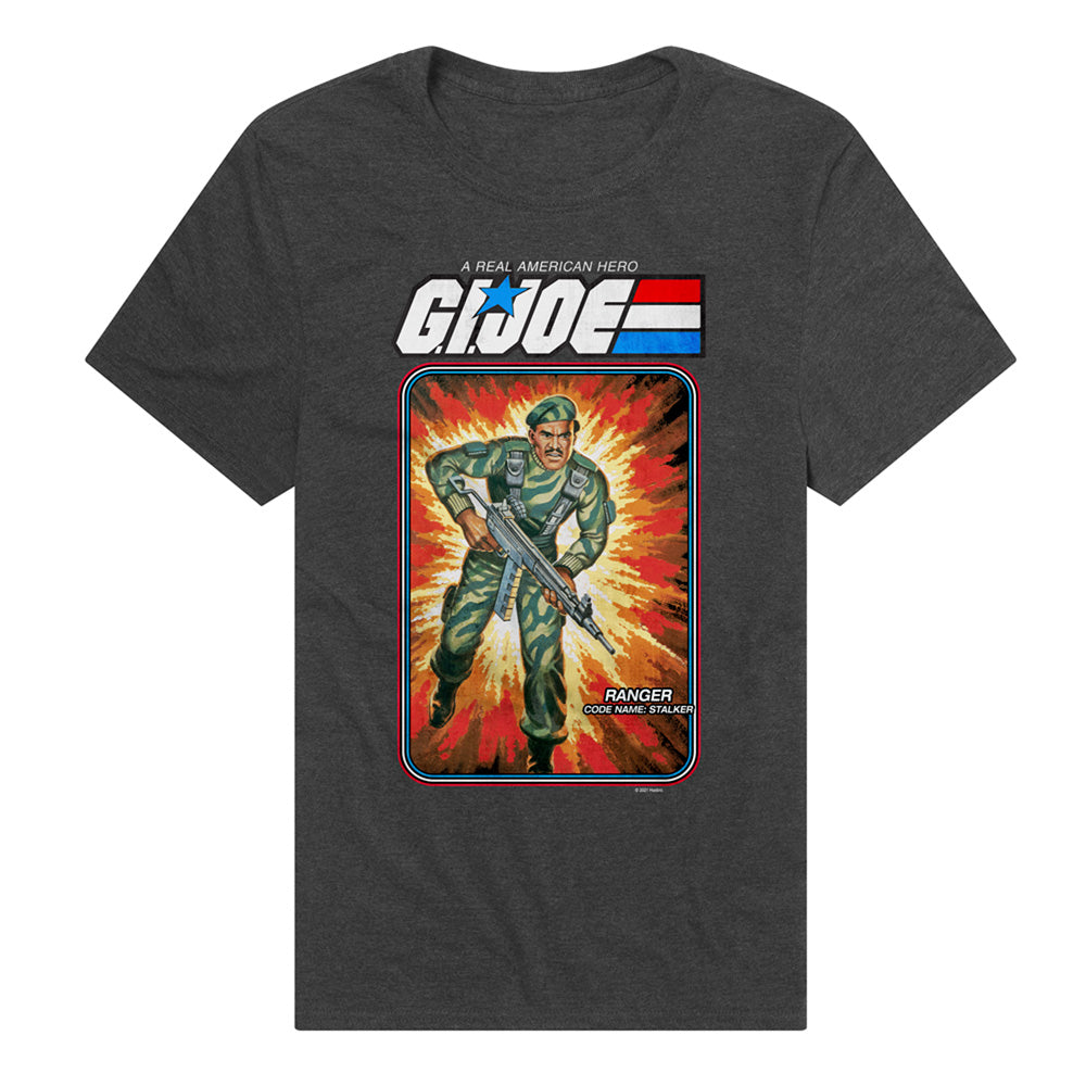 G.I. Joe Stalker Card Adult Unisex T Shirt Charcoal