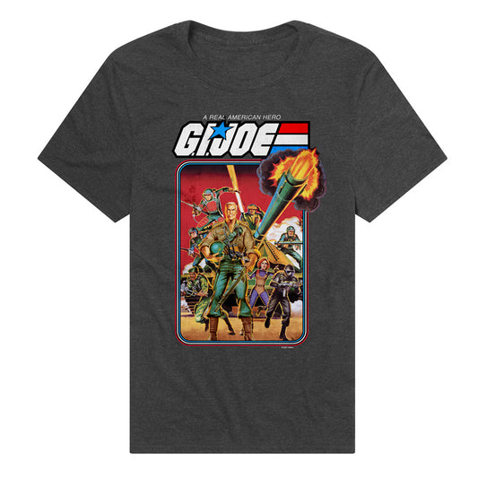 G.I. Joe Hero Group Adult Unisex T Shirt Charcoal