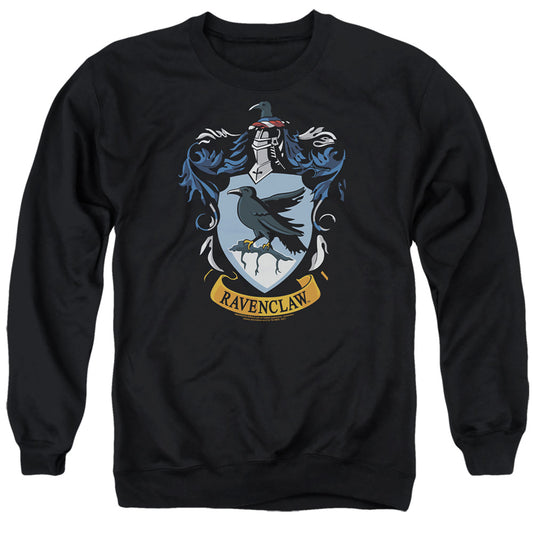 Harry Potter Vintage House Crests Ravenclaw Adult Crewneck Sweatshirts Black