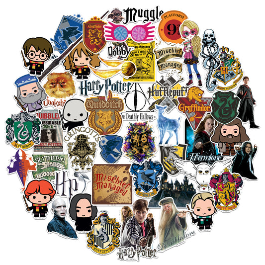 Harry Potter Vinyl Stickers 50-Pack