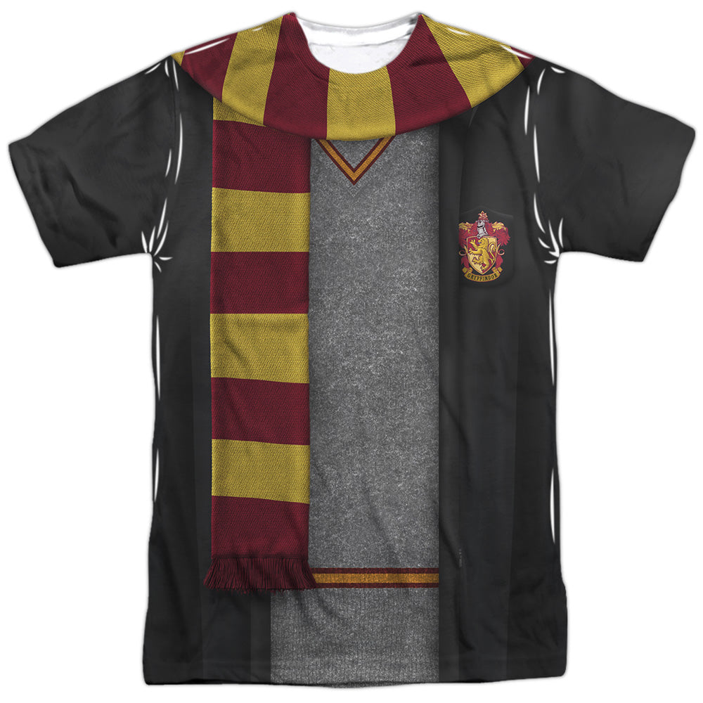 Harry Potter Gryffindor Block Scarf Double-Sided Sublimated Costume Adult T Shirt