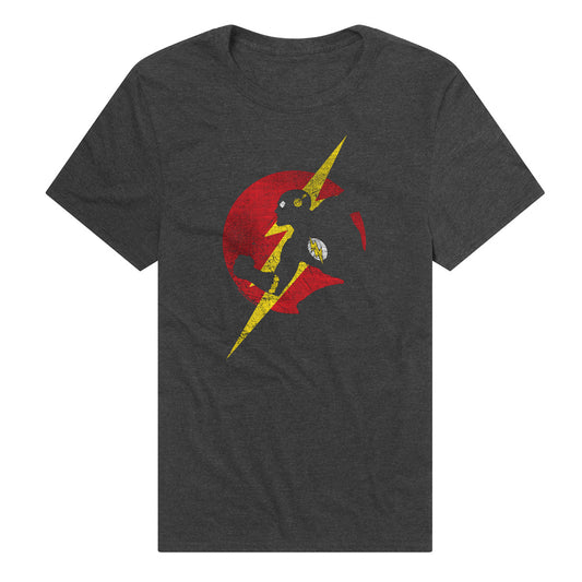 Flash Symbol Knockout Unisex Adult T Shirt Black