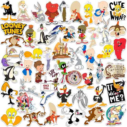 Looney Tunes Vinyl Stickers 50-Pack