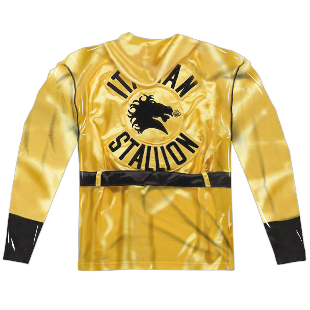 Rocky Yellow Robe Long Sleeve Double-Sided Sublimated Costume Adult T Shirt