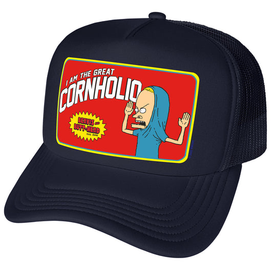 The Great Cornholio Trucker Hat