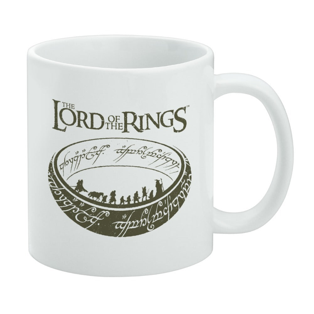 Lord of the Rings The Journey Ceramic Coffee Mug 11oz White