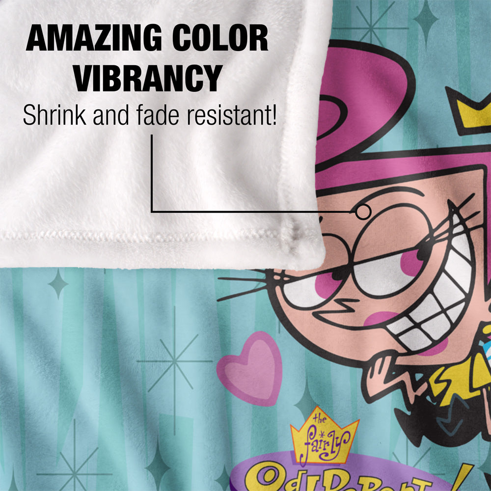 Fairly Odd Parents Wanda and Cosmo 50x60 Blanket