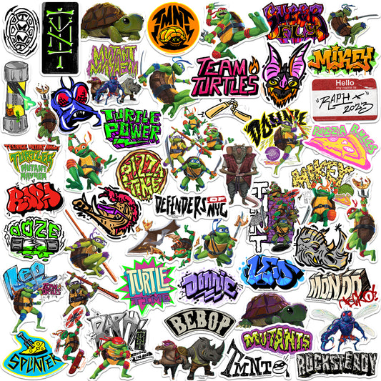 TMNT: Mutant Mayhem Vinyl Stickers 50-Pack
