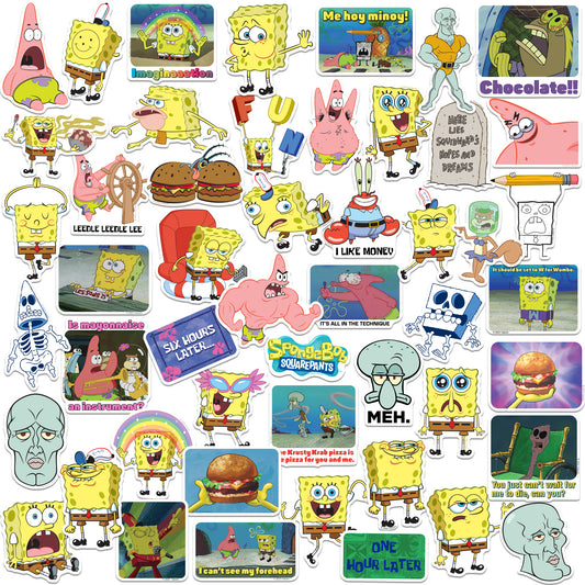 SpongeBob Vinyl Stickers 50-Pack