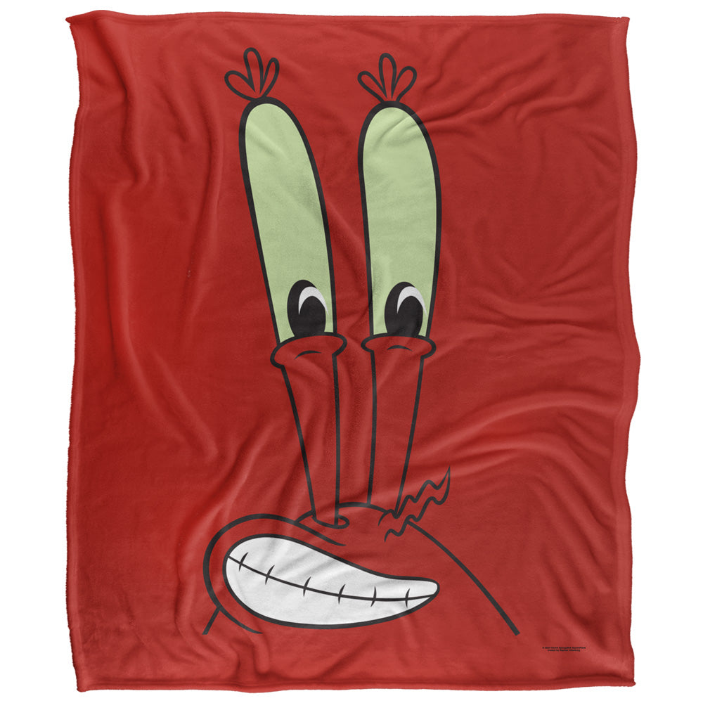 Mr. Krab Face 50x60 Blanket