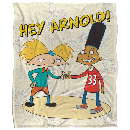 Hey Arnold and Gerald 50x60 Blanket