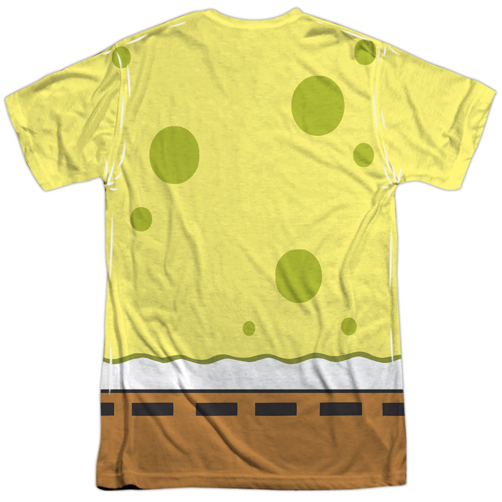 Spongebob Squarepants Nerd Face Double-Sided Sublimated Costume Adult T Shirt