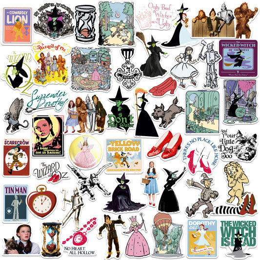 The Wizard of Oz Vinyl Stickers 50-Pack