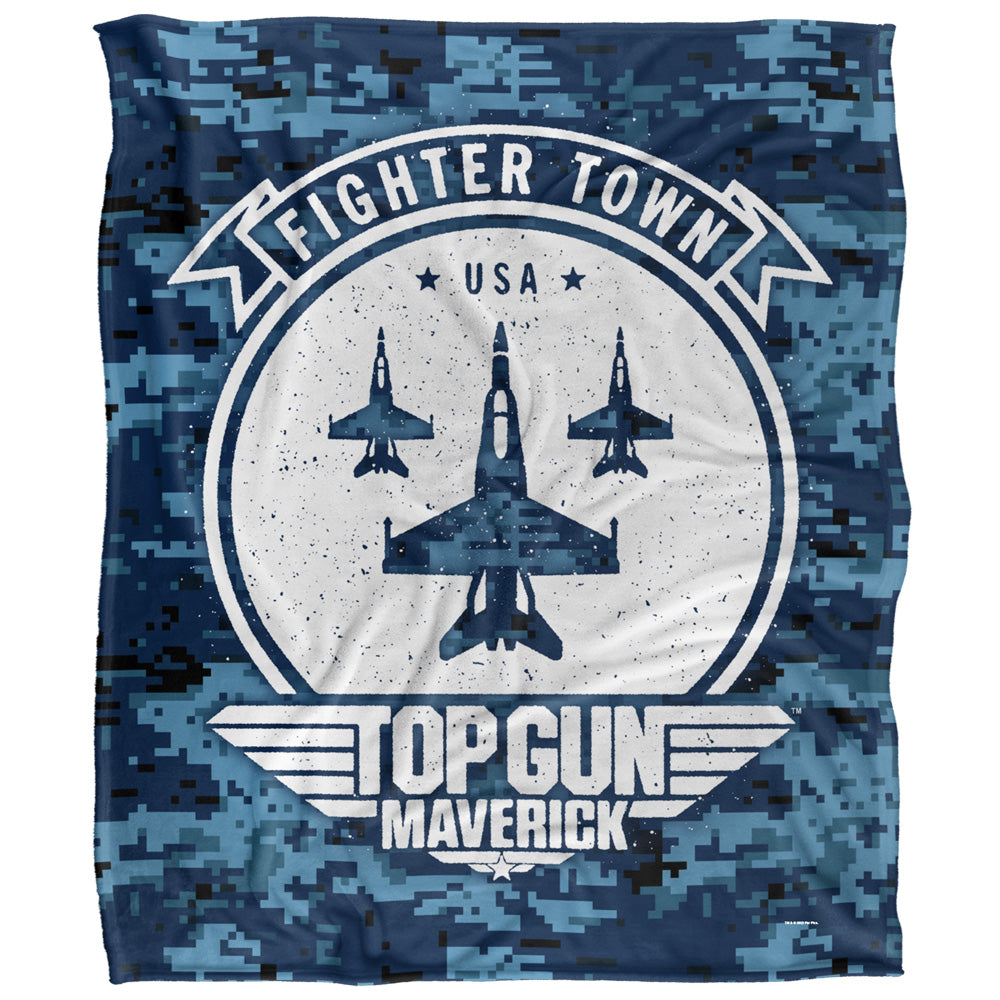 Top Gun Fighter Town 50x60 Blanket