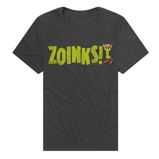 Scooby Doo Zoinks Adult Unisex T Shirt Charcoal