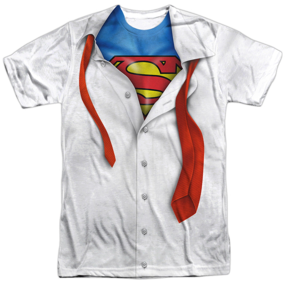 Superman Disguise Justice League Sublimated Costume Adult T Shirt