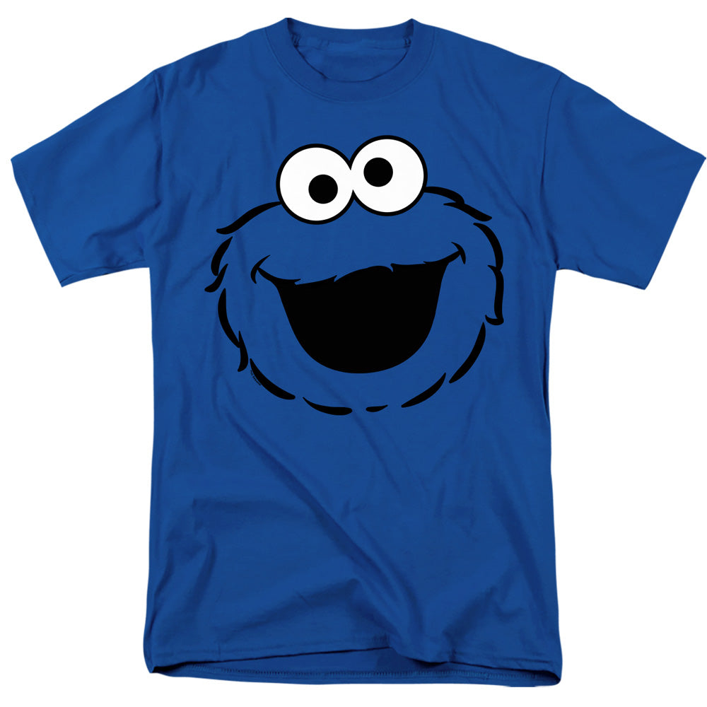 Sesame Street Cookie Monster Full Face Adult Unisex T Shirt Royal