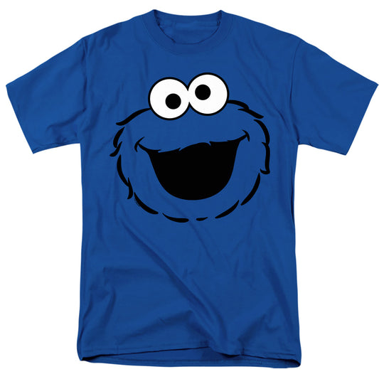 Sesame Street Cookie Monster Full Face Adult Unisex T Shirt Royal