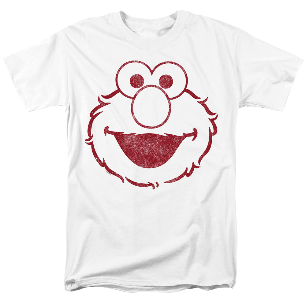 Sesame Street Elmo Mono Adult Unisex T Shirt White