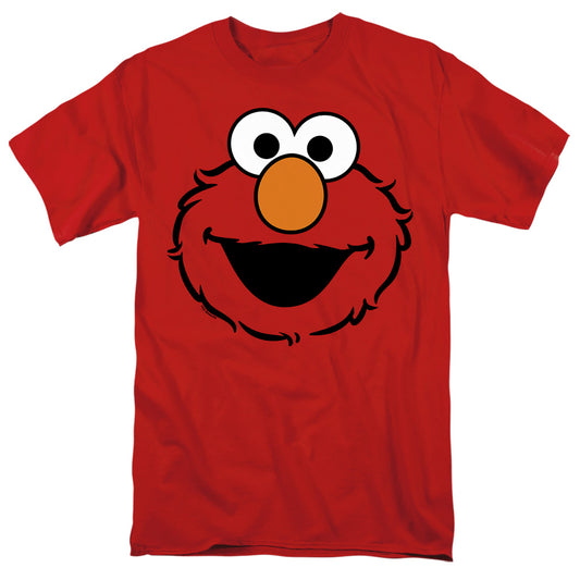 Sesame Street Elmo Full Face Adult Unisex T Shirt Red