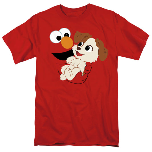 Sesame Street Elmo Tango Face Adult Unisex T Shirt Red